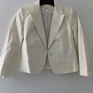 Ann Taylor Loft Cream Blazer